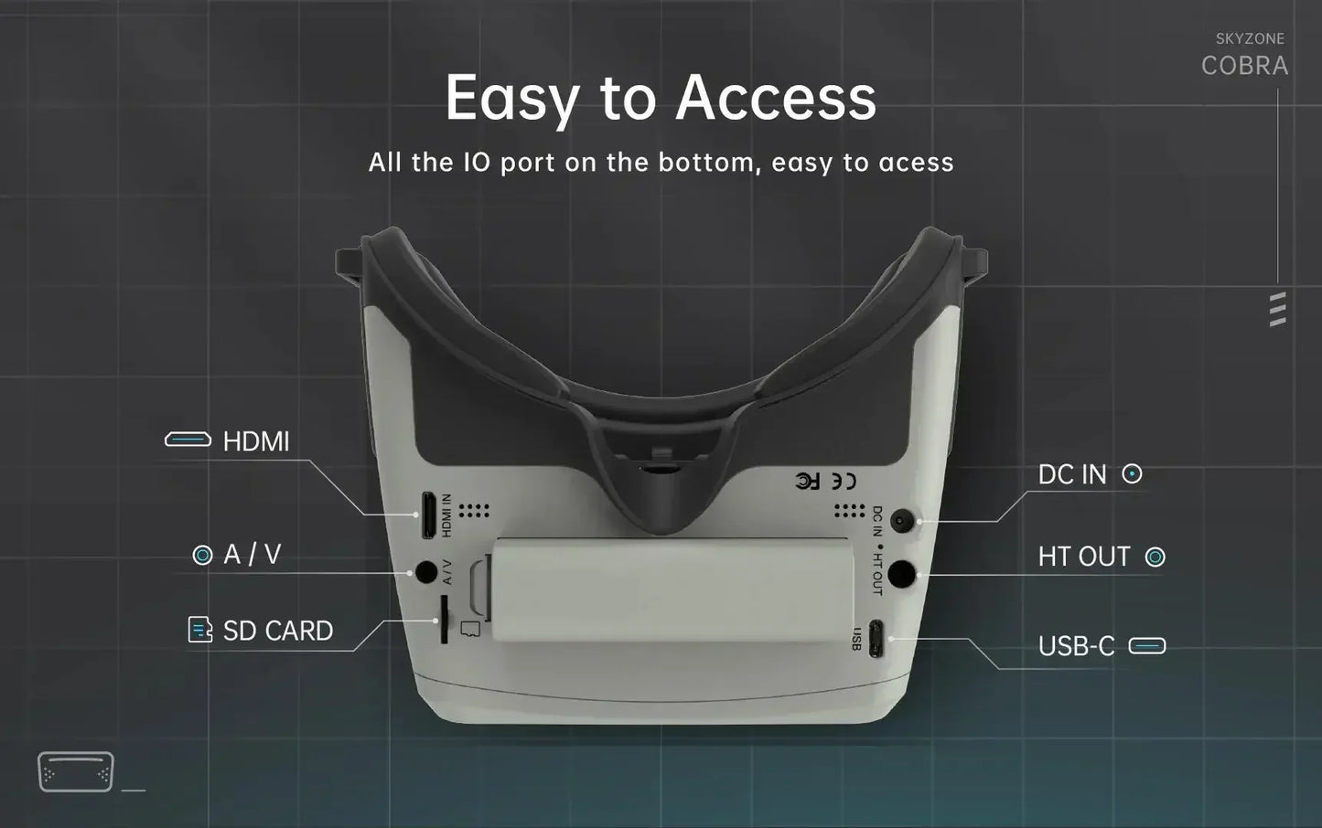 SKYZONE COBRA LITE V2 Diversity 480*272 G0ggle Steadyview RapidMix Receiver Head Tracker DVR Video Glasses RC FPV Racing