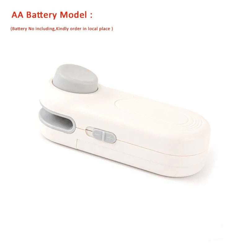 Mini Heat Bag Sealing Machine Package Bags Sealer Thermal Plastic Food Bag Closure Portable Sealer Food Packaging Heat Sealer