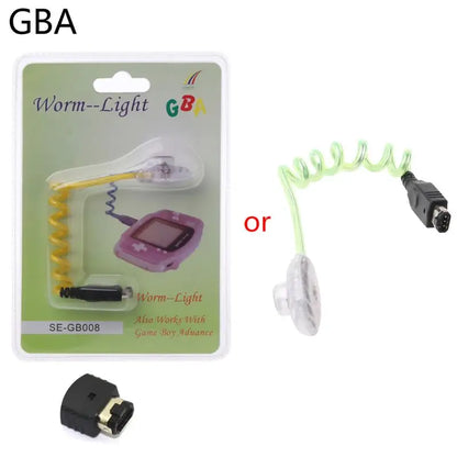 Worm Screen Light LED Night Lamp with Packing for GBA Gameboy Advance/for Game Boy Color GBC Console