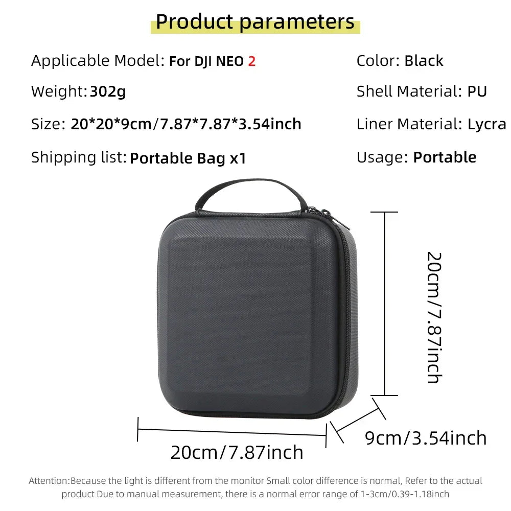 Carrying Shockproof Case For DJI NEO 2 Case Portable Storage Bag For DJI Neo 2 Drone Remote Accessories