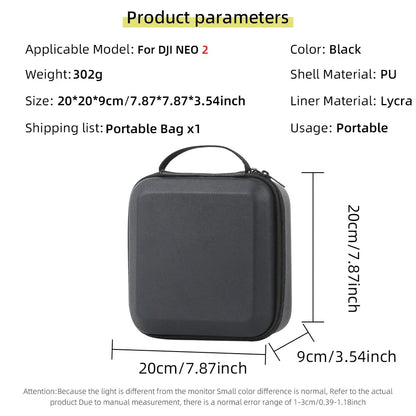 Carrying Shockproof Case For DJI NEO 2 Case Portable Storage Bag For DJI Neo 2 Drone Remote Accessories