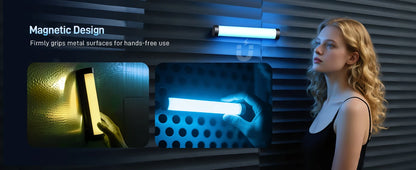 PHOTOOLEX RGB Video Light Handheld Magnetic Tube Light Design  2500K-9000K Photography Studio Lamp 12 Light Effects LED Tube