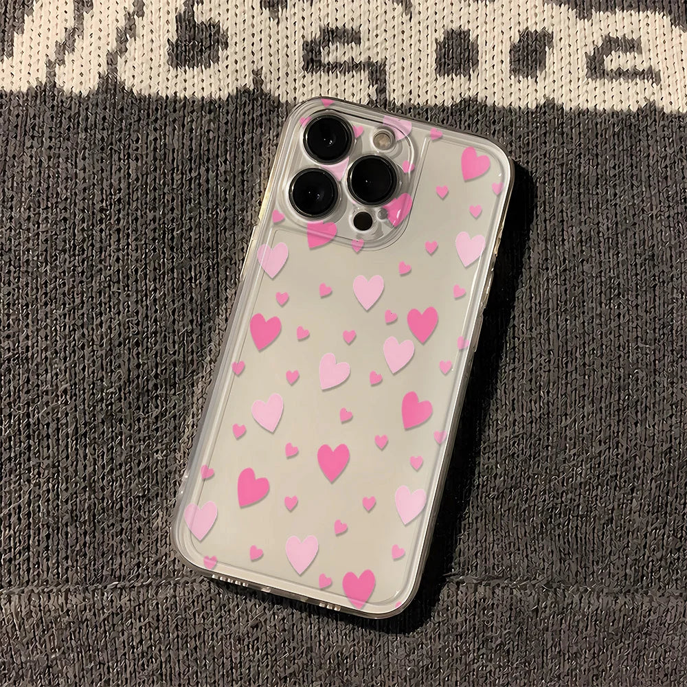 Luminous Love Case For iPhone 16 16E 15 11 12 13 14 Pro Max  For iPhone XR XS Max 8 Plus Back Cover