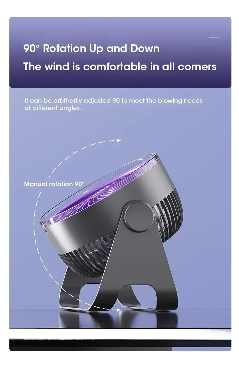 5-Speed Adjustable Multifunctional Electric Fan Circulator Portable Quiet Home Ventilator Desktop Wall Ceiling Fan Air Cooler
