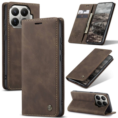 For Xiaomi 15T Pro 15T CaseMe Magnetic Retro Leather Flip Wallet Stand Cover With Card Slot for Xiaomi Mi 15 T Pro