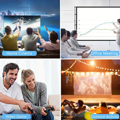 Ultra high definition 4K projector, home TV, bedroom, living room, wall projection, home cinema, mobile phone screen projection