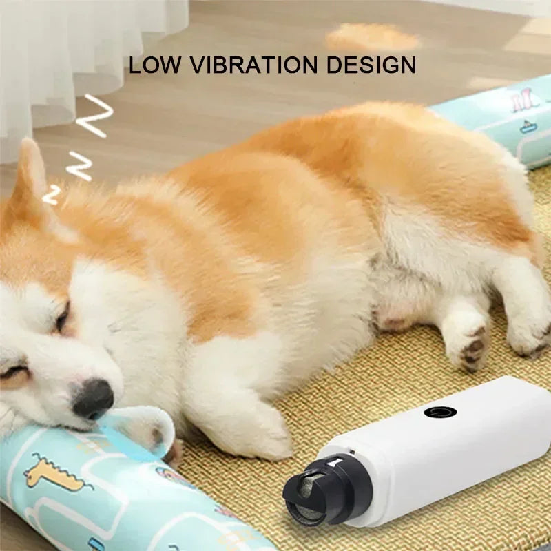 Electric Dog Nail Clippers for Dog Nail Grinders Rechargeable USB Charging LED Light Pet Cat Paws Nail Grooming Supplies