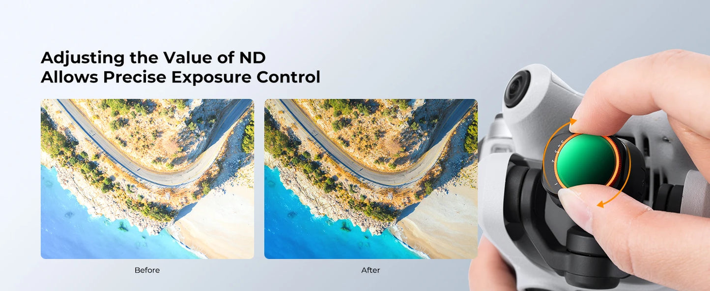 K&F CONCEPT Drone Lenses Filter for DJI Mini 4 Pro Filter UV CPL ND NDPL16 32 64 128 256 Black Mist 1/4 ND1000 Camera Filter Set