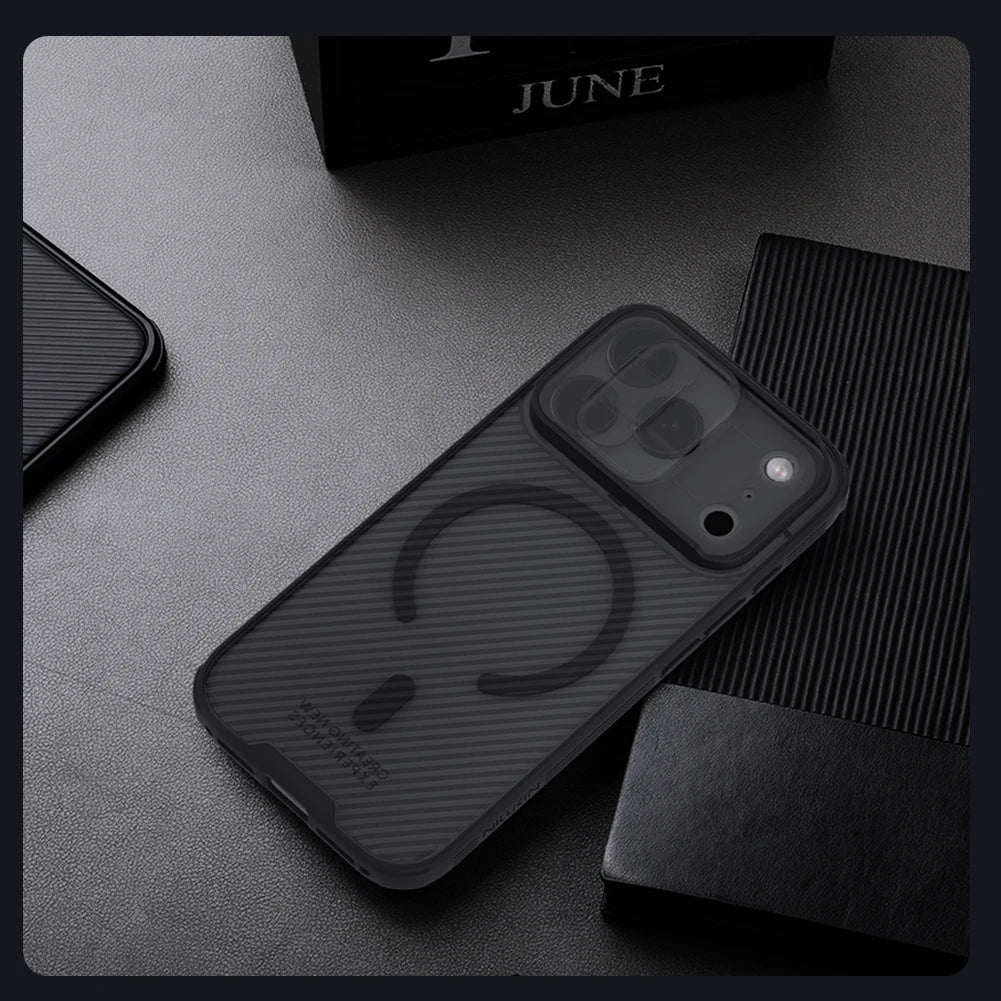 NILLKIN For iPhone 17 Pro Max / 17 Pro MagSafe Case CamShield Pro Magnetic Charging Slide Camera Cover For iPhone17 / Air