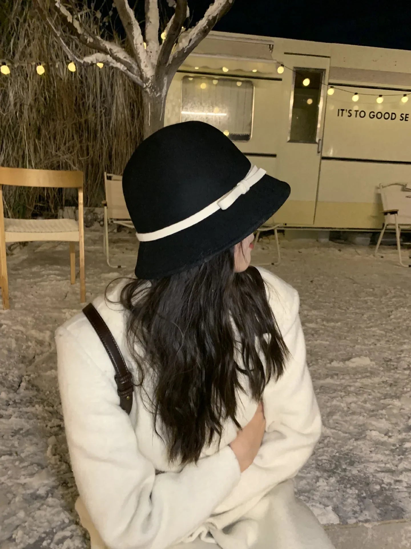 2024 Autumn Spring Fedoras Women Hat Elegant Vintage Bowknot Wool Ladies Hat Dome Felt Wedding Church Jazz Cap Female Bow Bowler