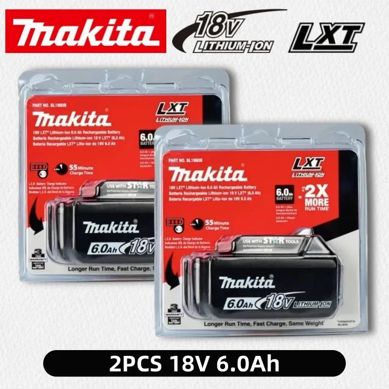 Genuine 6AH makita BL1860 6ah Battery Power Tools Li-ion Replacement LXT BL1850 BL1840 for 18V Screwdriver with BMS 18v battery