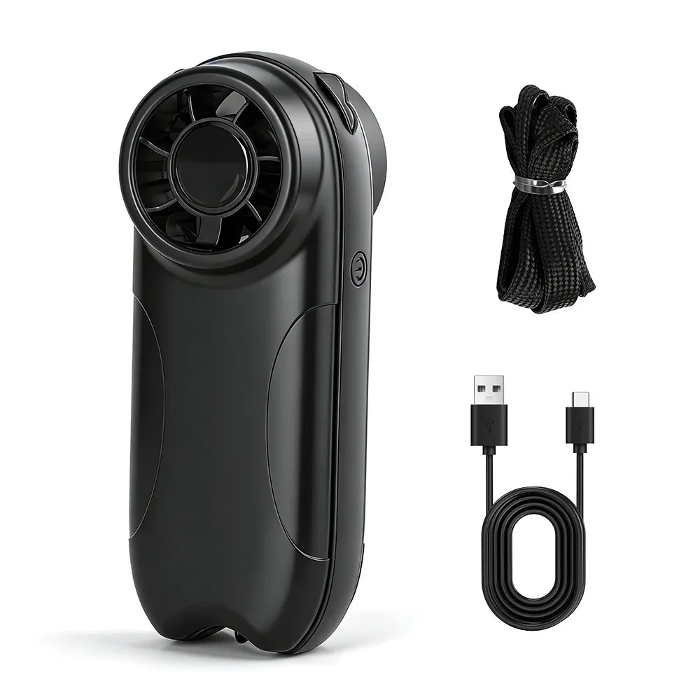 Portable Mini Handheld Fan High-speed Outdoor Small Fan USB Rechargeable Large Capacity 4000 mAh LED Display 100 Wind Speeds