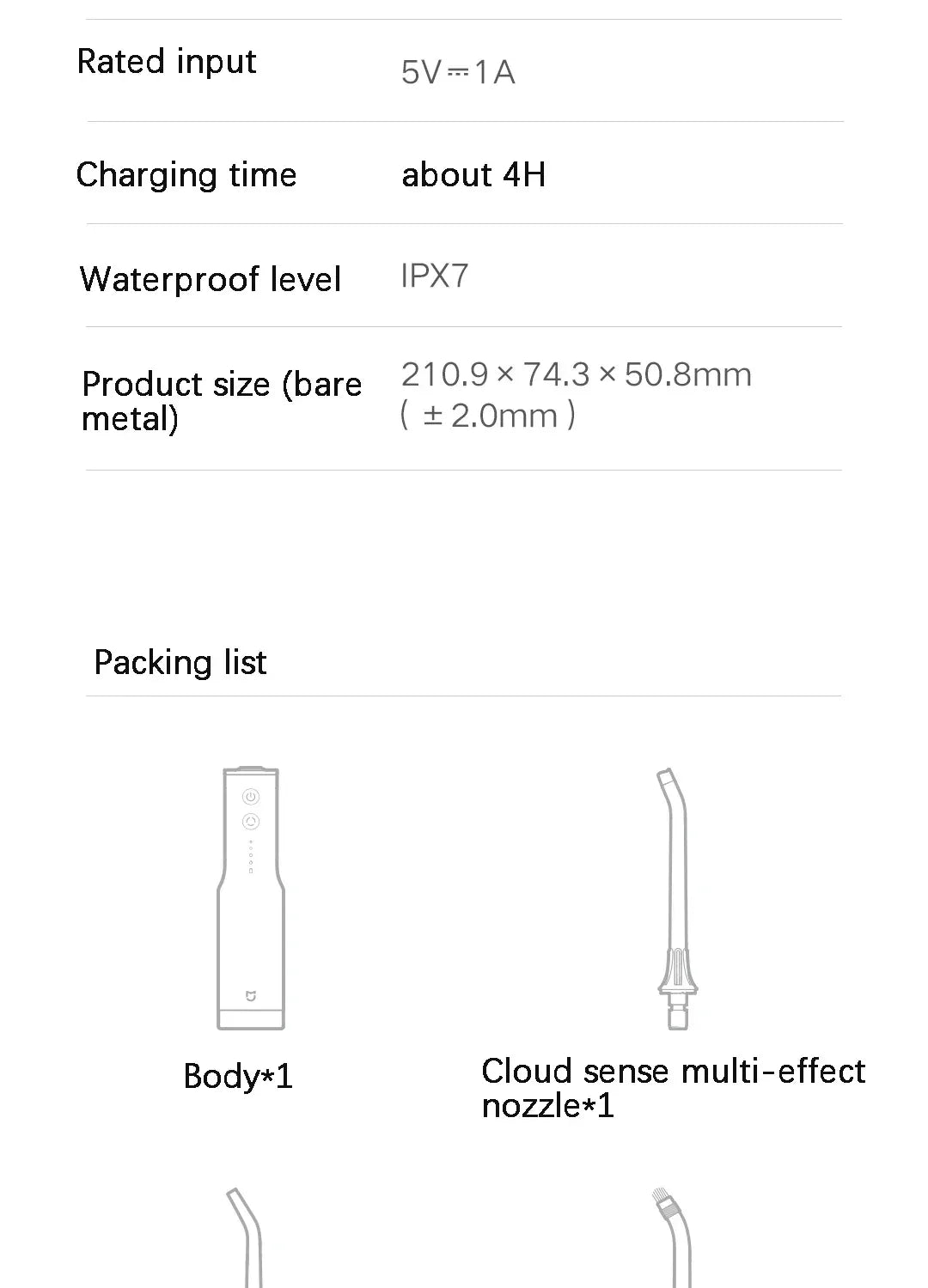 New MIJIA Portable Oral Irrigator F300 Dental Water Jet Water Flosser Teeth Whitening Bucal Tooth Cleaner Waterpulse MEO703