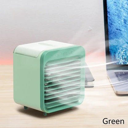 Donirt New Portable USB Chargeable Mini 3 Gear Air Conditioner Cooler Fan Air Conditioner Air Cooling Office Desktop Fan