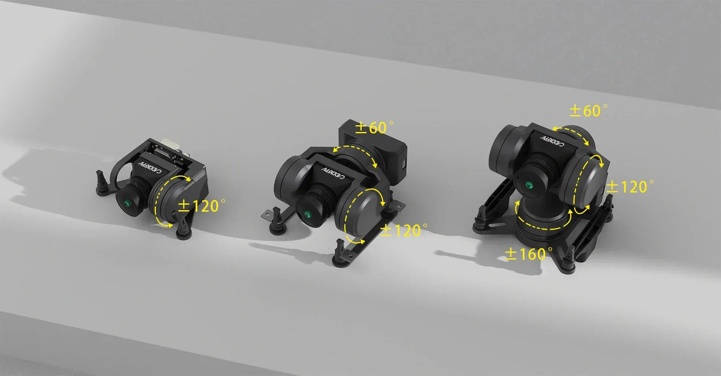 Caddx GM1 GM2 GM3 FPV Gimbal Head Tracking (No Camera) CaddxFPV For FC FPV 19mm Camera Avatar HD Goggles Drone Car Airplane