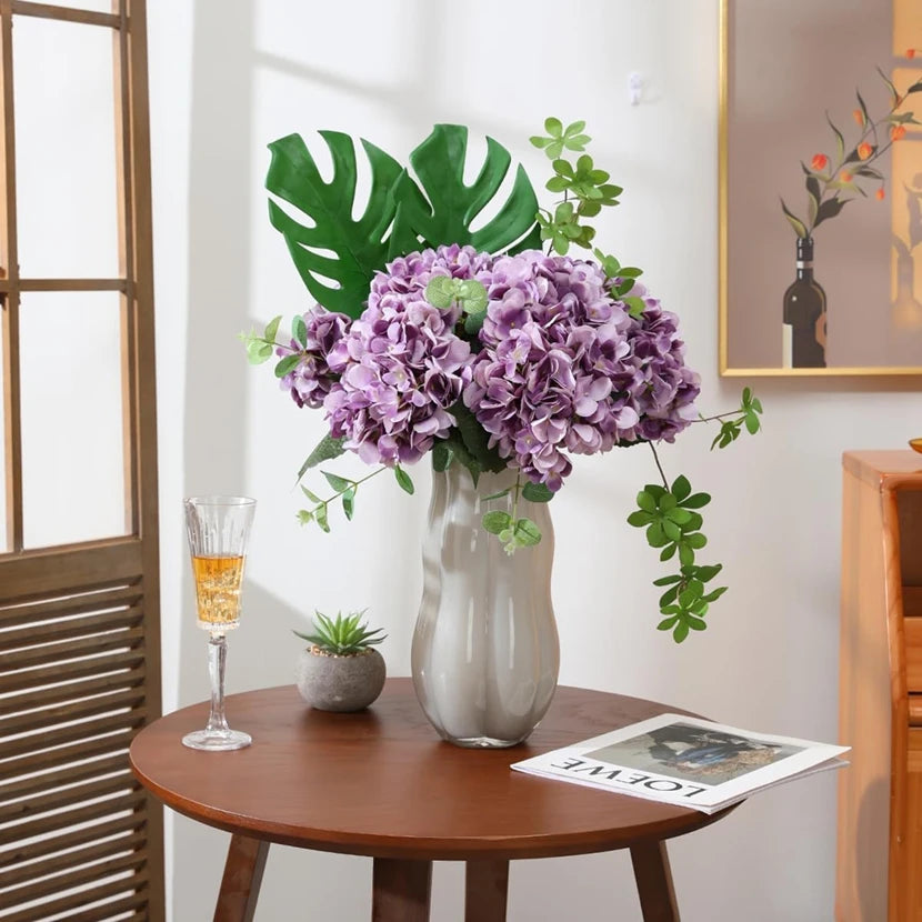 Artificial Flowers 1 Bundle Silk Hydrangea Wedding Decorative Bridal Accessories Clearance Festival Decor Vases Home Diy Bouquet