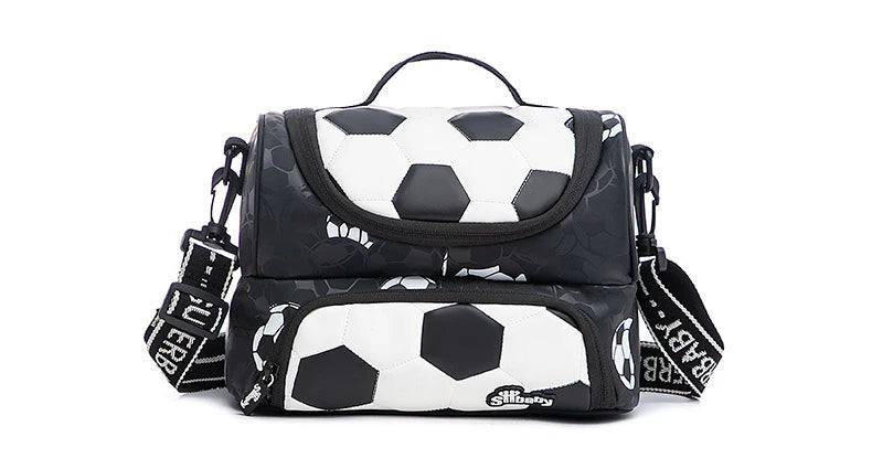New 3D Cute Orthopedic School Bag For Boys Cartoon Football Backpack Kids Children High Capacity Waterproof  1-3 Grade Schoolbag