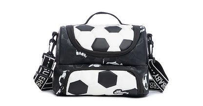 New 3D Cute Orthopedic School Bag For Boys Cartoon Football Backpack Kids Children High Capacity Waterproof  1-3 Grade Schoolbag