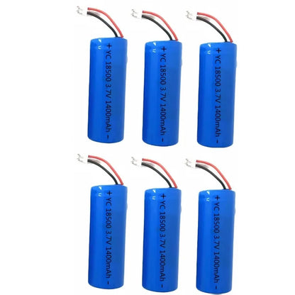 3.7V 18500 rechargeable lithium battery 1400mAh rechargeable battery flashlight strong lighting power tool battery
