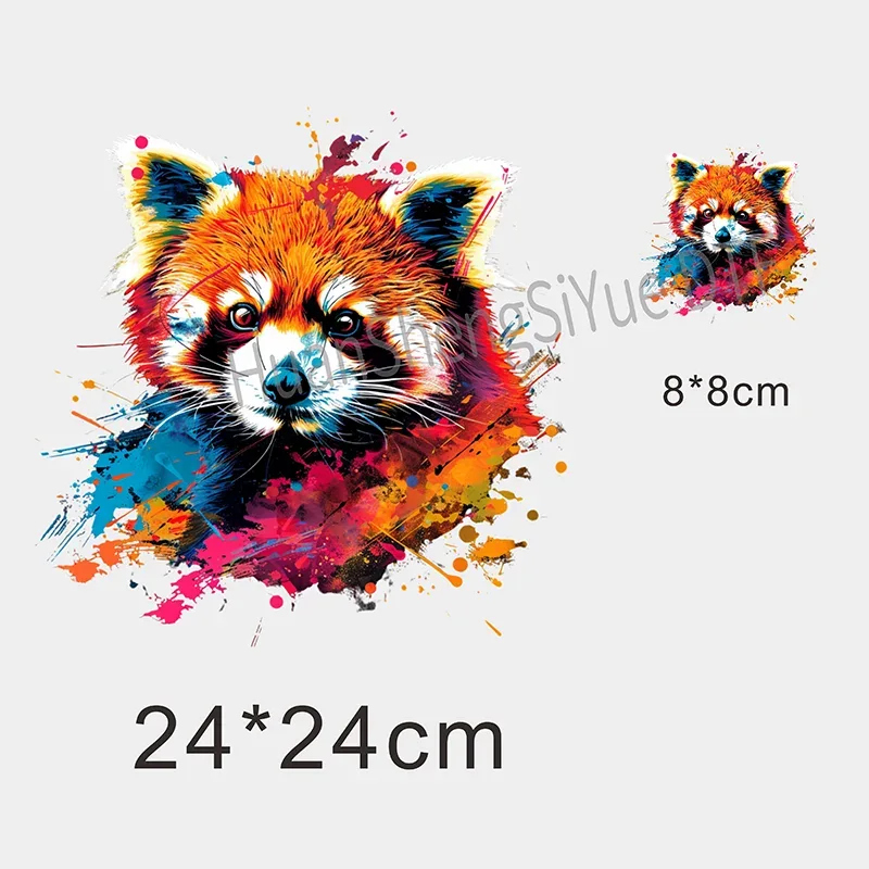 Color Fluid Painting Ironing Sticker Clothes DTF Fashion T-shirt Hoodie DIY Jacket Patch Hot Paste Paper Waterproof