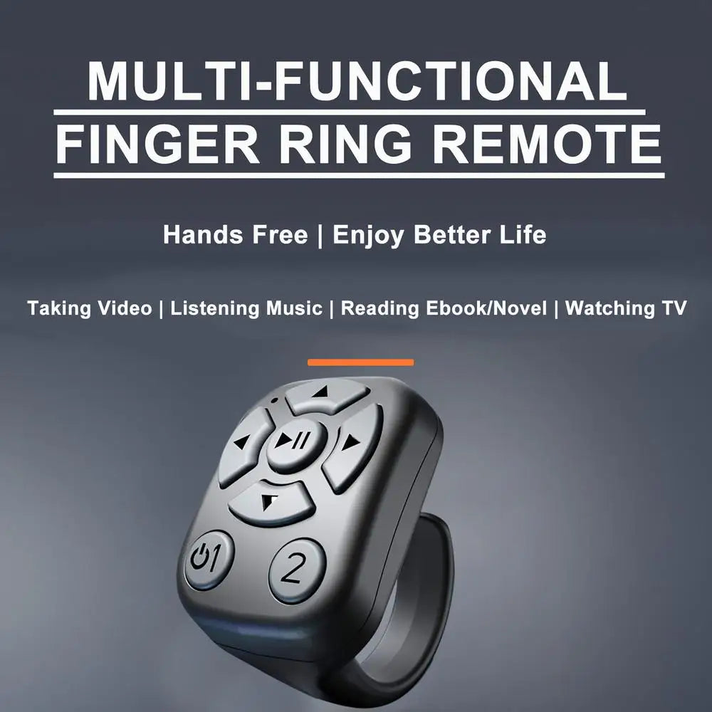 Blue-tooth Remote Control Scrolling E-book Page Turner For Tik-tok Video Remote Control Selfie Stick Camera Controller