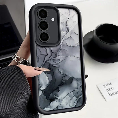 Marble Pattern Case For Samsung Galaxy S25 S24 S23 S22 Ultra Plus S21 S23 S20 FE A56 A55 A54 A53 A52 A34 A14 5G Silicone Cover
