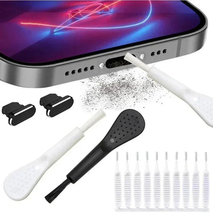 14/13PCS Charging Port Cleaning Brush Set USB-C Lightning Cleaner Kit with Dust Plug for iPhone Samsung Xiaomi Speaker Hole Tool