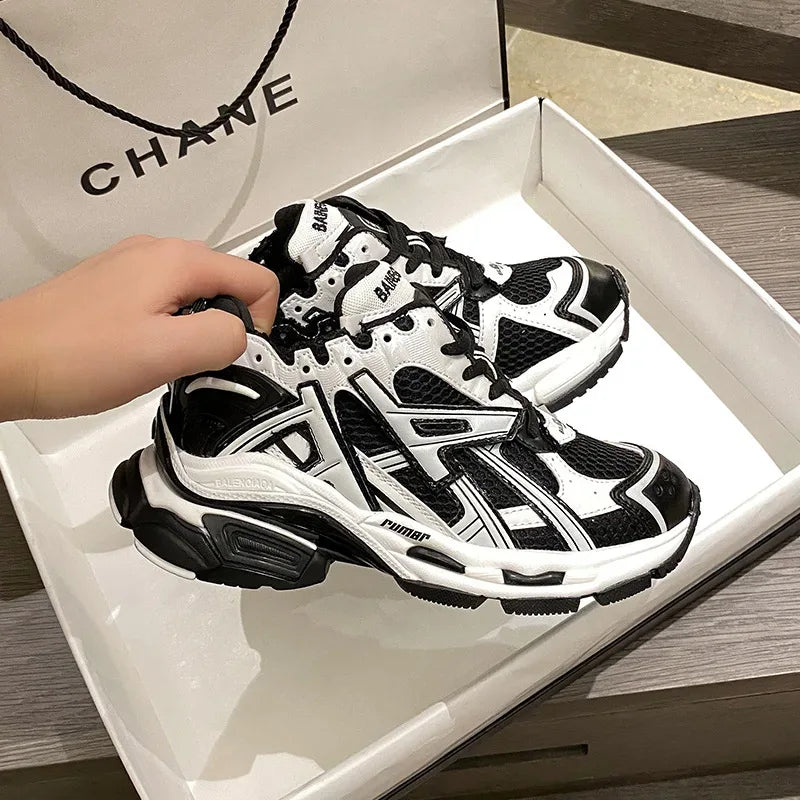 New Women Breathable PU Leather Sneakers Running Flat Shoes Sport Shoes Breathable Casual Shoes Women Chaussure Femme Sapatos