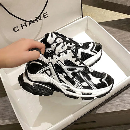 New Women Breathable PU Leather Sneakers Running Flat Shoes Sport Shoes Breathable Casual Shoes Women Chaussure Femme Sapatos