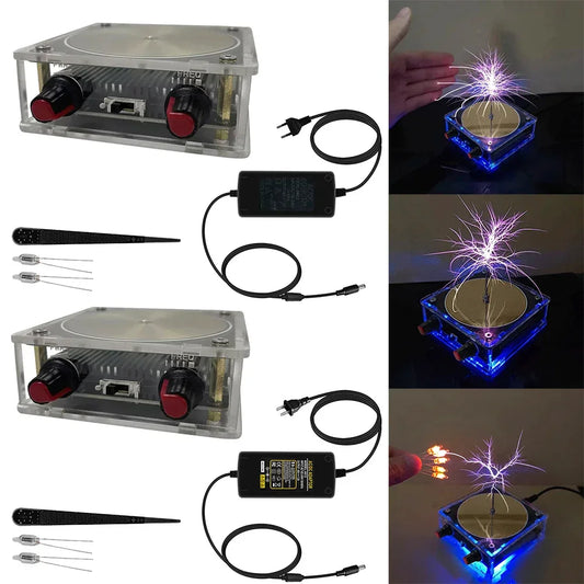 Music for Tesla Coil Speaker Bluetooth-compatible Palm for Tesla Coil Wireless Transmission Voltage Pulse Electric Arc Generator
