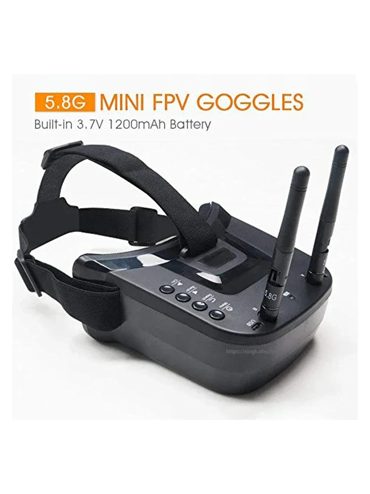 LS-VR009 5.8Ghz FPV Goggles Video Transmission Headset 5.8G 40CH HD 3 Inch 16:9 Display Mini FPV Gogges for FPV Quadcopter Drone
