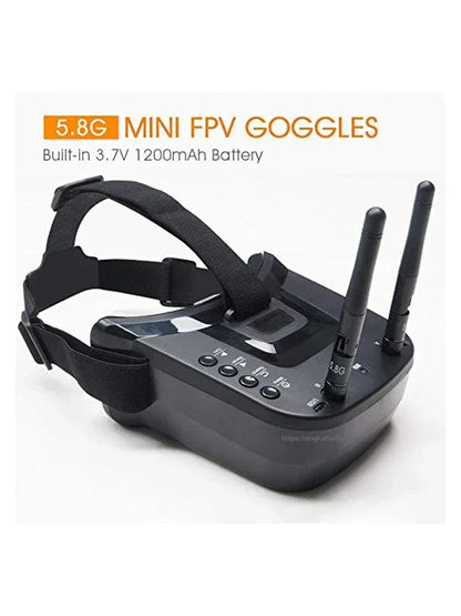 LS-VR009 5.8Ghz FPV Goggles Video Transmission Headset 5.8G 40CH HD 3 Inch 16:9 Display Mini FPV Gogges for FPV Quadcopter Drone