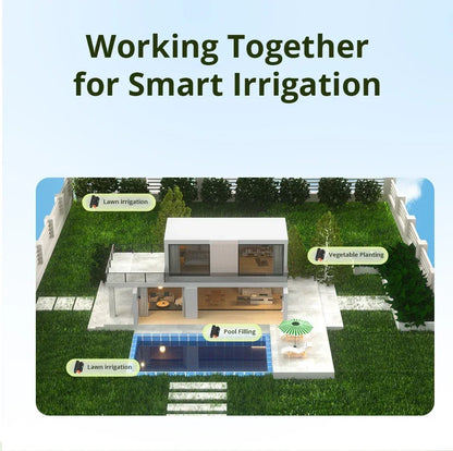 SONOFF SWV SONOFF Water Valve SWV-BSP Faucet Smart Irrigation Controller Systerm Timer App Voice Control Via Alexa Google