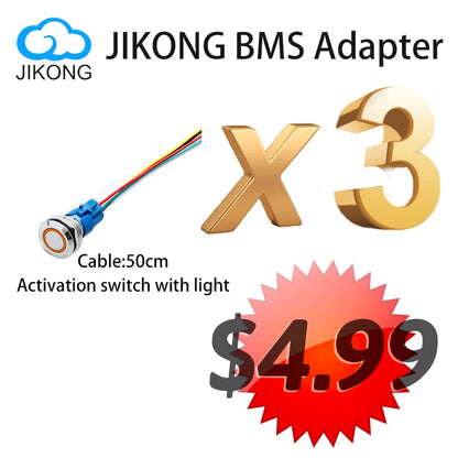 Jikong JK BMS 3s 4s 5s 6s 7s 8s 100A 200A 300A Smart Lifepo4 Li-ion Active Balance Lithium 12V 24v With RS485 CAN Bluetooth Heat