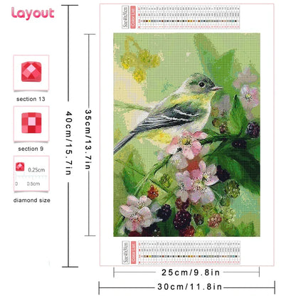 Huacan DIY Diamond Painting Animal Full Round Square Mosaic Flower Set Art Handmade Gift Home Decoration