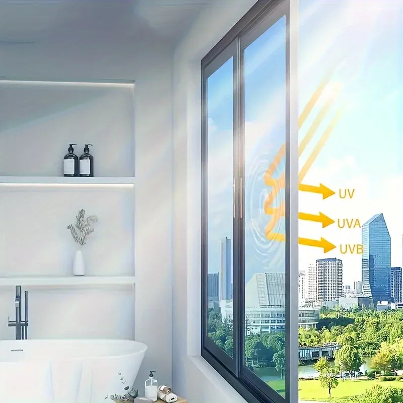 1 roll Thermal insulation film, privacy protection, sun protection, window film, UV protection, light blocking, see through film