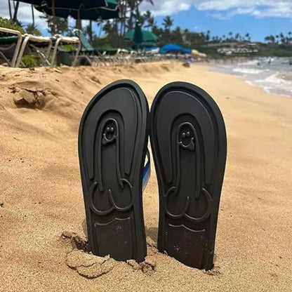Funny  Penis Flip Flops Spoof Beach Flip Flops for Men's Summer Beach Sandals Comfort Non Slip Sandal