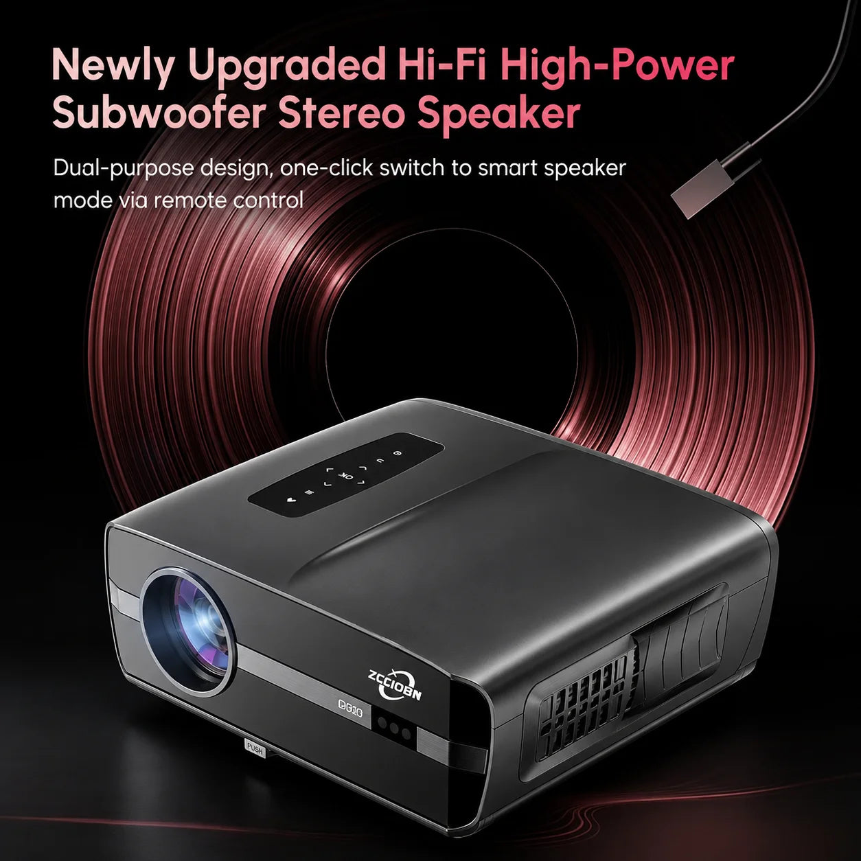 Official Google TV 4K Smart Projector Netflix Certified Native 1080P Dolby Audio WiFi6 Auto Focus HDR Home Theater HDMI BT5.4