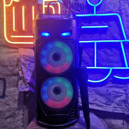 30W Wireless Column Big Power Stereo Portable Bluetooth Speaker Subwoofer Bass Party Speakers with Microphone Family Karaoke USB