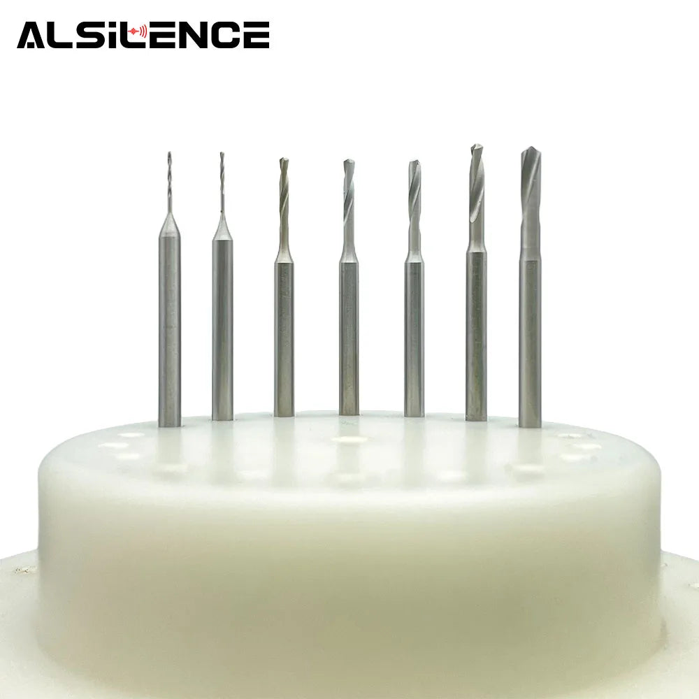 High Speed Steels Twist Drill for Drilling Hard Earmold Sound Outlet Shaping Hard Earmolds Small Diameter Drill Bit Tiny Drill
