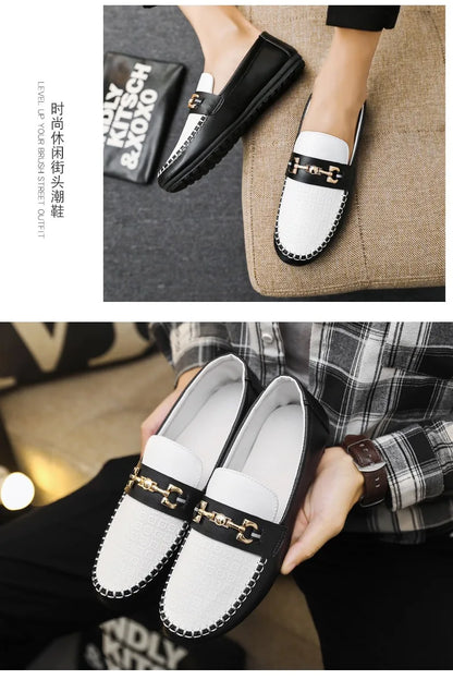 2026 Spring Autumn New Men's Sports Shoes Fashion anti-slip sneakers Casual PU Leather Business Shoes Versatile Work Shoes