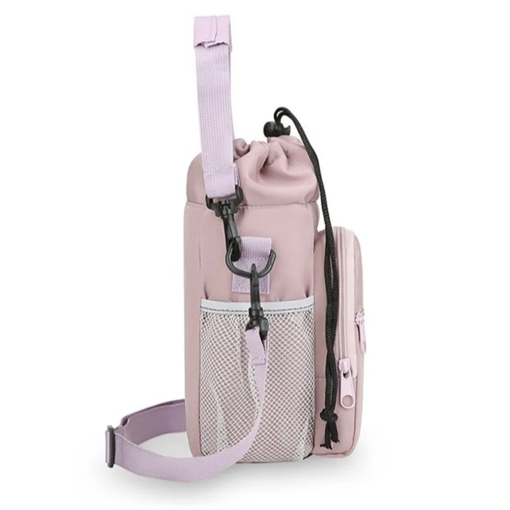 Universal Portable Water Bottle Bag Waterproof with Phone Pocket Insulated Cup Protective Cover Adjustable Strap Creative