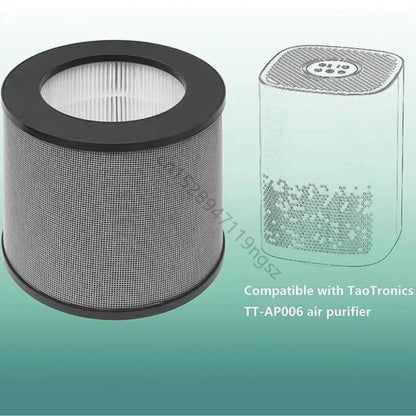 2x Air Purifier Filter High Efficiency HEPA Activated Carbon Filter Replacement Suitable For TaoTronics TT-AP006 Durable R9UD