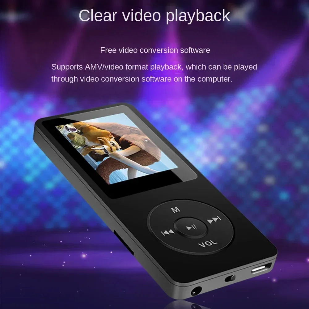 Portable MP3 Player With LCD Screen Built-in Microphone FM Radio Video Hifi MP4 Player Movies E-books Music Players Dropshipping