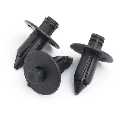 Car 8mm/6mm Hole Plastic Rivets Fastener Push Clip Black Auto Vehicle Door Trim Panel Retainer Fastener Clip Car Accessories