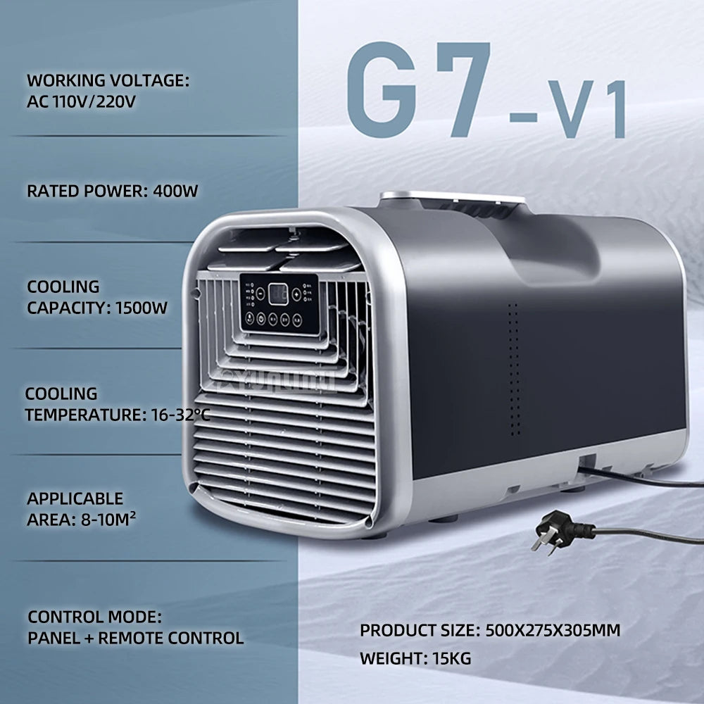 Mobile Air Conditioner Mobile Compressor Airconditioning Portable Camping Outdoor Low Consumption Conditioner