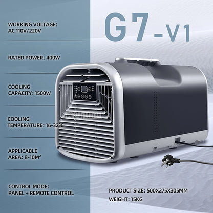Mobile Air Conditioner Mobile Compressor Airconditioning Portable Camping Outdoor Low Consumption Conditioner