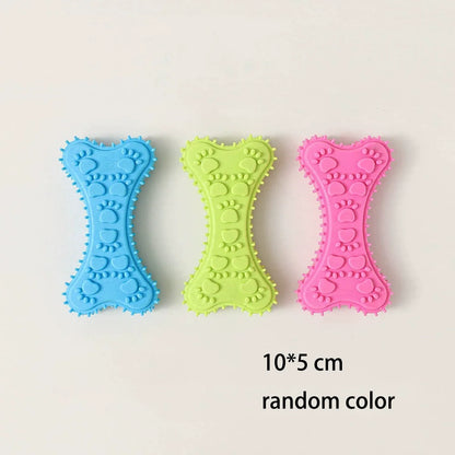 Pet Chew Toys Set Bone Pacifier Thorn Ring TPR Dog Molar Stick Teeth Cleaning Bite Resistant Puppy Teething Toy Boredom Relief