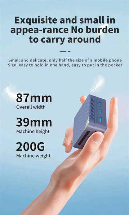 Mini PC SOYO Intel Twin Lake N150 Procesador LPDDR5 12GB RAM 512GB ROM Windows 11 Pro MiniPC WiFi 5 Desktop Computer