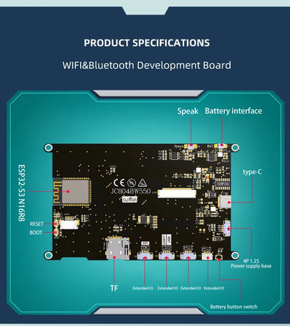 Guition ESP32S3 8M PSRAM 16M FLASH 5-inch IPS 800*480 high-definition LCD display module Capacitive touchwith WIFI and Bluetooth